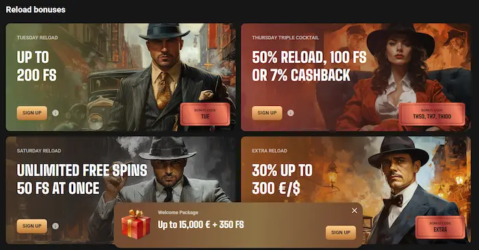 Slot Mafia Casino Australia bonus
